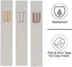 A&S Mezuzot Modern Concrete Mezuzah Case with Scroll, Easy Peel and Stick Mezuza (Grey+ Silver Shin, 6 Inches)