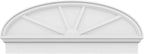 46" W x 18-3/8"H x 2-3/4"P Elliptical 4 Spoke Architectural Grade PVC Combination Pediment
