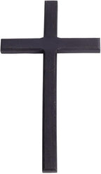 HOBBIESAY Wood Wall Cross 9.8 Inch Black Wooden Cross Hanging Decoration Catholic Crucifix Wall Mounted Ornament Baptism Gifts Holy Cross Religious Décor Cross Confirmation Cross Gift
