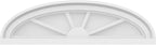 Ekena Millwork 24"W x 7"H x 2"P Elliptical 4 Spoke Architectural Grade PVC Pediment
