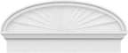 32" W x 14-7/8"H x 2-3/4"P Elliptical Sunburst Architectural Grade PVC Combination Pediment
