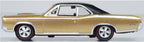 Diecast 1966 Pontiac GTO Martinique Bronze and Black 1:87 Scale 87PG66003