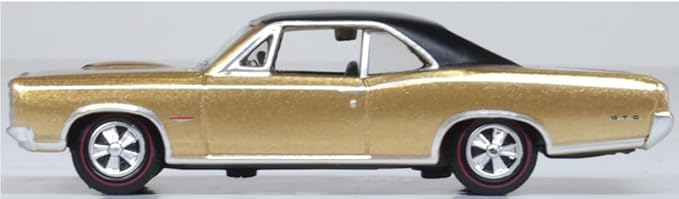 Diecast 1966 Pontiac GTO Martinique Bronze and Black 1:87 Scale 87PG66003