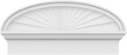 28" W x 13-7/8"H x 2-3/4"P Elliptical Sunburst Architectural Grade PVC Combination Pediment
