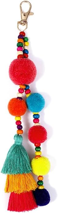 6Pcs Handcrafted Decorative Tassels for DIY Craft Home Décor Handmade Tassels Rose