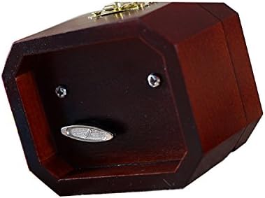 WESTONETEK Vintage Wood Carved Mechanism Musical Box Wind Up Music Box Gift for Christmas/Birthday/Valentine's Day, Melody Canon in D Major