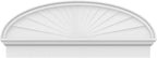 44" W x 17-7/8"H x 2-3/4"P Elliptical Sunburst Architectural Grade PVC Combination Pediment