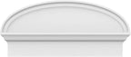 28" W x 13-7/8"H x 2-3/4"P Elliptical Smooth Architectural Grade PVC Combination Pediment