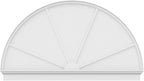 78"W x 45-3/4"H x 2-3/4"P Half Round 4 Spoke Architectural Grade PVC Combination Pediment