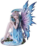 Pacific Giftware Spring Flower Fairy Princess with Mystical Baby Dragon Statue Figurine