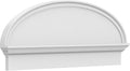 42" W x 17-3/8"H x 2-3/4"P Elliptical Smooth Architectural Grade PVC Combination Pediment