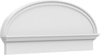 42" W x 17-3/8"H x 2-3/4"P Elliptical Smooth Architectural Grade PVC Combination Pediment