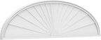 78" W x 20-1/2"H x 2" P Elliptical Sunburst Architectural Grade PVC Pediment