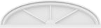 34" W x 9-1/2"H x 2" P Elliptical 3 Spoke Architectural Grade PVC Pediment