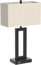 Set of 2 Touch Control Table Lamp with 2 USB Ports, 3-Way Dimmable Modern Nightstand Lamp Sets Bedside Touch Desk Lamp with Fabric Cream Shade For Bedroom Table Living Room Reading, Included Bulbs