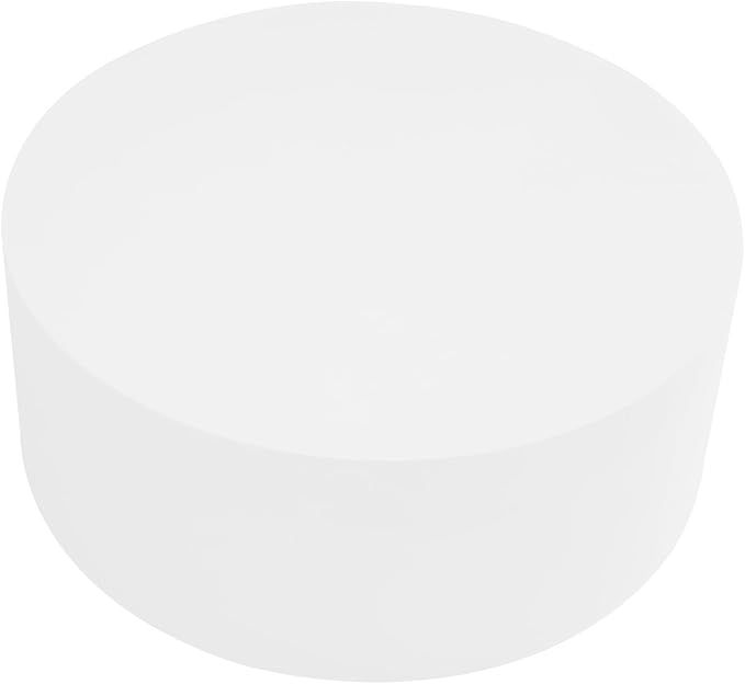 Round Display Pedestal Stand, Event Decor Display Plinth Stands, Bridal Shop Cylinder Plinth Raiser Table, Party Event Decor Circle Pedestal Stand for Boutiques Model Air Conditioner Heightening (White, 19.7*7.9in)
