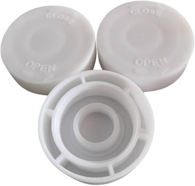10 Pack Vacuum Storage Bags Cap Replacements Sealing Cover 24mm Thread Screw Valve Caps for Space Saver Sealer Bag Airtight Shrink Compression Zipper Storage Bags