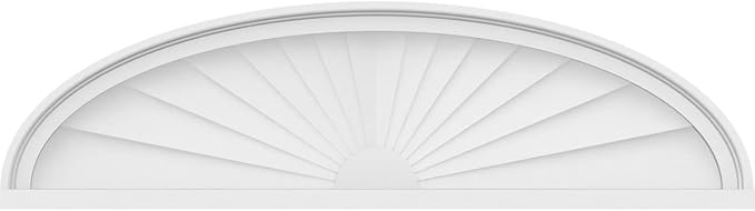38" W x 10-1/2"H x 2" P Elliptical Sunburst Architectural Grade PVC Pediment