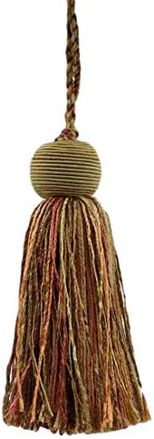 DÉCOPRO Decorative 4 inch Tassel/Copper, Brown, Oak Brown/Veranda Collection/Style# VTS/Color: Rustic - VNT9, Sold Individually