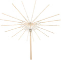 Cabilock Bamboo Paper Umbrella Holder Stand 22X15 Inch Oil Paper Umbrella Support Frame for Wedding Decor and Photography Props Durable Folding Repair Rack
