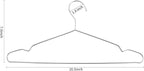 Hangers 10 Pack Clothes Hanger Strong Heavy Duty Stainless Steel Metal Ultra Thin Space Saving Wire Hangers 16.5in by WYCQKL