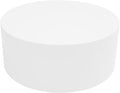 Round Display Pedestal Stand, Event Decor Display Plinth Stands, Bridal Shop Cylinder Plinth Raiser Table, Party Event Decor Circle Pedestal Stand for Boutiques Model Air Conditioner Heightening (White, 19.7*7.9in)