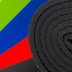 Wakeman Yoga Mat Set - 4-Pack of Resistance Bands for Working Out with 1/4-Inch Workout Mat - Home Gym Starter Kit - Exercise Equipment by Wakeman