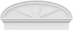 32" W x 14-7/8"H x 2-3/4"P Elliptical 4 Spoke Architectural Grade PVC Combination Pediment