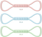 2025 Upgraded Figure 8 Resistance Band for Physical Therapy, Shoulder Back Arm Exercise Bands, 3 Resistance Levels for 15 25 35lb for Kids Adult Elderly