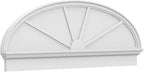 62" W x 22-3/8"H x 2-3/4"P Elliptical 4 Spoke Architectural Grade PVC Combination Pediment