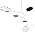 Red Black White Modernist Mobile, Horizontal Style, 22" x 42", Made in USA