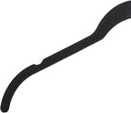 Amazon Basics Space-Saving Slim Velvet Non-Slip Clothes Hangers for Closet Organization, Sturdy with Shoulder Notches, Black, 50-Pack