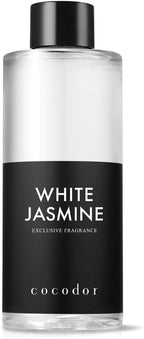 COCODOR Reed Diffuser Oil Refill/White Jasmine/6.7oz(200ml)/1 Pack/Aroma Therapy, Home Fragrance, Scented Oils, Oils for Reed Diffuser