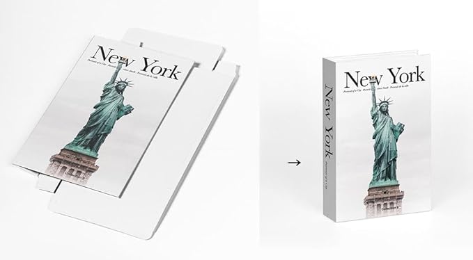 3 PCS Faux Decorative Books for Home Decor-Coffee Table Books Decor-Aesthetic Fake/Faux Books for Decoration,libros Decoration for Coffee Table, Shelf Accessories (3-Mix-MilanNewYorkLondon)