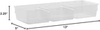 InterDesign Linus Dresser and Vanity Drawer Organizer, 13-inch by 5-inch by 2.25-inch, Clear