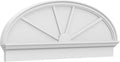 56" W x 20-7/8"H x 2-3/4"P Elliptical 4 Spoke Architectural Grade PVC Combination Pediment