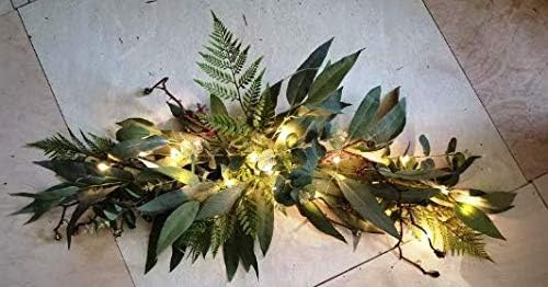 v-max 36" Eucalyptus Swag with LED Light