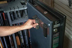 Gun Storage Solutions Magazine Holder - Safe Mag Storage Solution, Desk and Gun Locker Organizer Accessories Mount, Strong Magnet Bar, Gun Rack