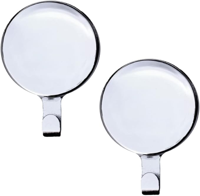 Haute Decor Attract Magnetic Wreath Hanger (Silver) - Set of 2 Magnets - for 2 Metal Doors/Surfaces or 1 Single-Pane Glass Door/Window - Holds up to 10 lbs.