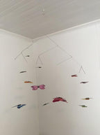 Colorful Butterfly Hanging Mobile, Decorative Lightweight Ceiling Accent for Room Decor