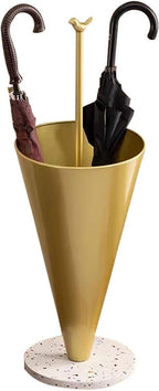 Umbrella Stand Rack Umbrella Basket Tall Umbrella Shape Household Storage Bucket, Multifunctional Umbrella Rack, Nordic Umbrella Stand For Hotel, With Bird Shape Handle ( Color : Yellow , Size : 30*85
