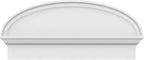 32" W x 14-7/8"H x 2-3/4"P Elliptical Smooth Architectural Grade PVC Combination Pediment