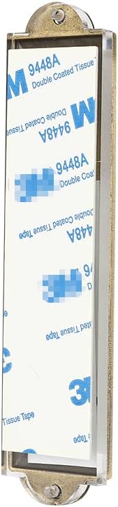 BRTAGG Metal Mezuzah For Door, Install Use Double-sided Tape, 5.3" Tall, English & Hebrew Scripture, Bronze, Easy Peel and Stick Mezuzahs Cover Jewish Gifts (for 4 Inches Scroll)