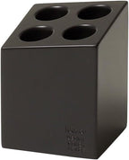 Ideaco Japan Compact Minimalist Design Umbrella Stand Mini Cube 4 Slot Matte Brown