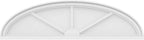 44" W x 12" H x 2" P Elliptical 3 Spoke Architectural Grade PVC Pediment