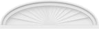 28" W x 8" H x 2" P Elliptical Sunburst Architectural Grade PVC Pediment