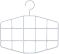 1pc Tiered Scarf Holder, Scarf Hanger Space-Saving Hanging Wardrobe Organiser for Scarves Ties Belts (White)