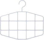 1pc Tiered Scarf Holder, Scarf Hanger Space-Saving Hanging Wardrobe Organiser for Scarves Ties Belts (White)