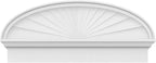 36" W x 15-7/8"H x 2-3/4"P Elliptical Sunburst Architectural Grade PVC Combination Pediment