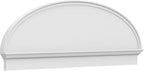 68" W x 23-7/8"H x 2-3/4"P Elliptical Smooth Architectural Grade PVC Combination Pediment